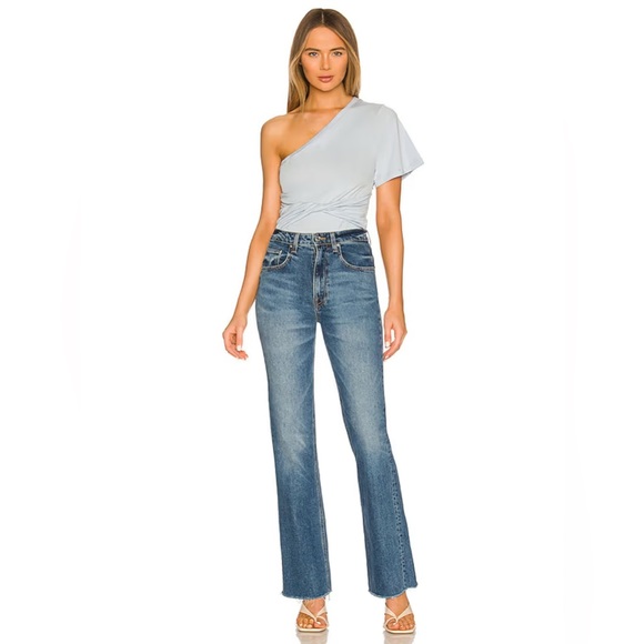 NWT Jonathan Simkhai Standard Harper Bodysuit in Cove XS - Picture 2 of 16